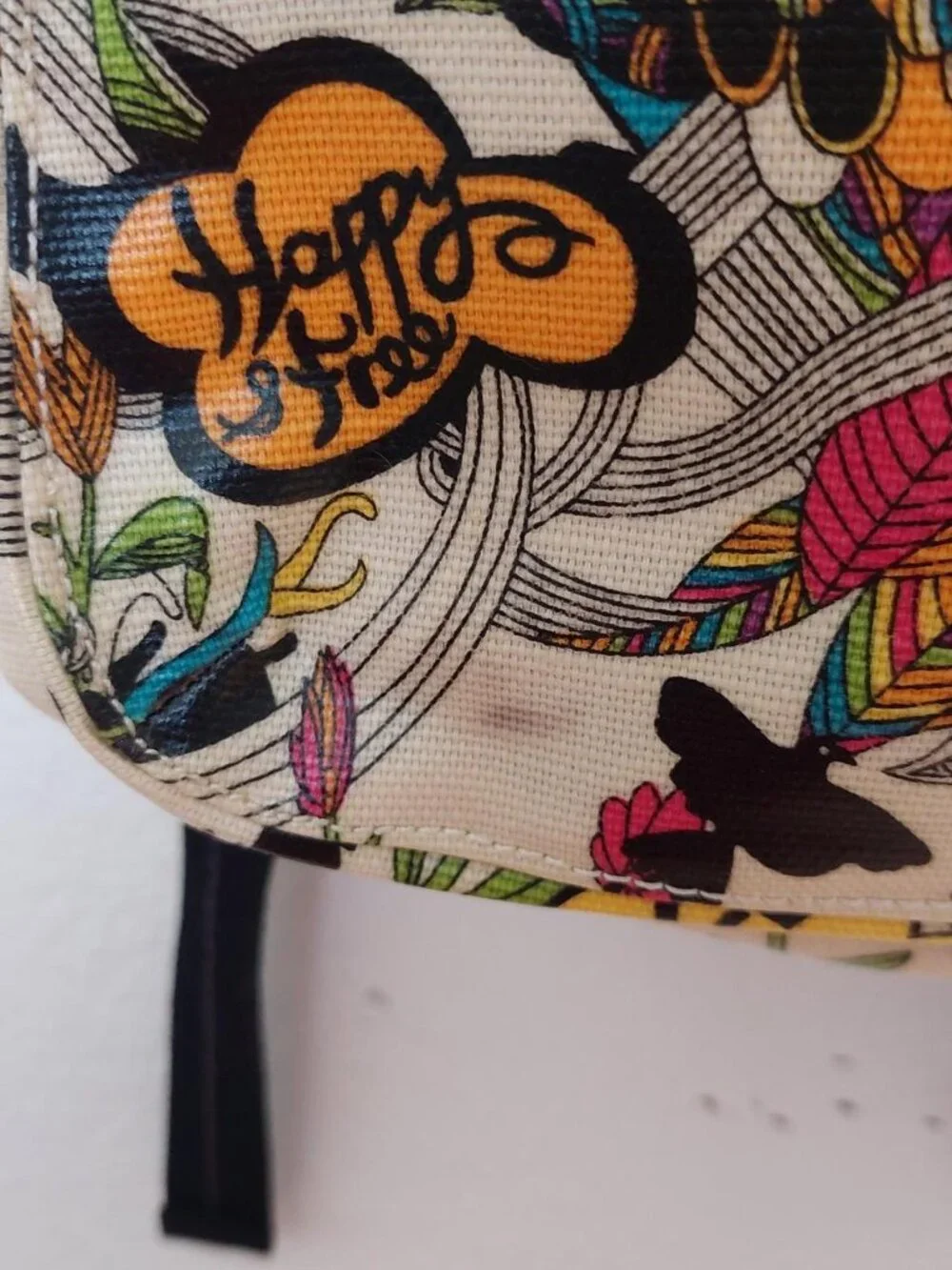 Sakroots blue black birds peace artist circle backpack with adjustable straps #b